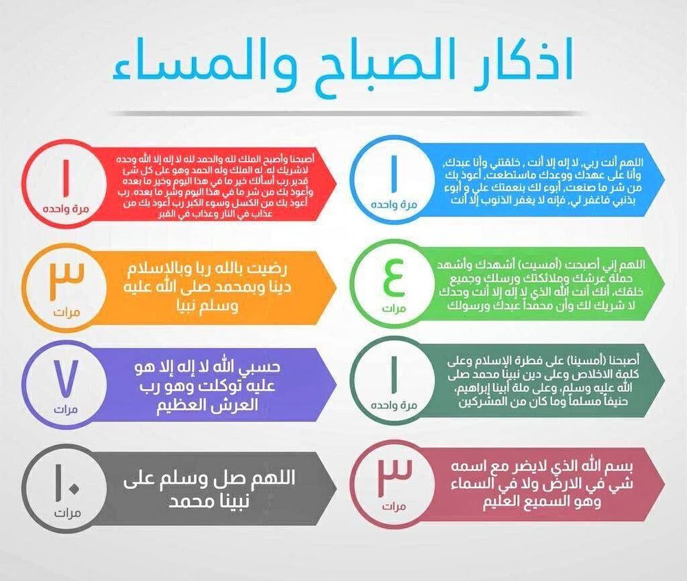 اذكار الصباح اسلام بوك , كاملة مكتوبة حصن المسلم من كل شر