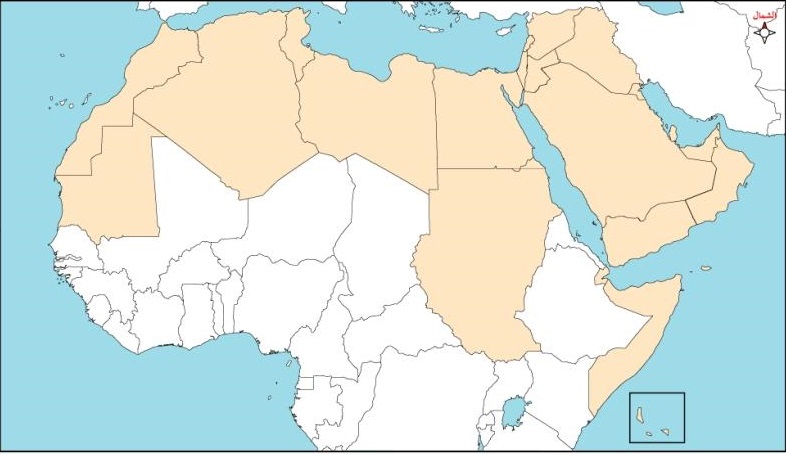 خريطة صماء , خريطة قارات العالم