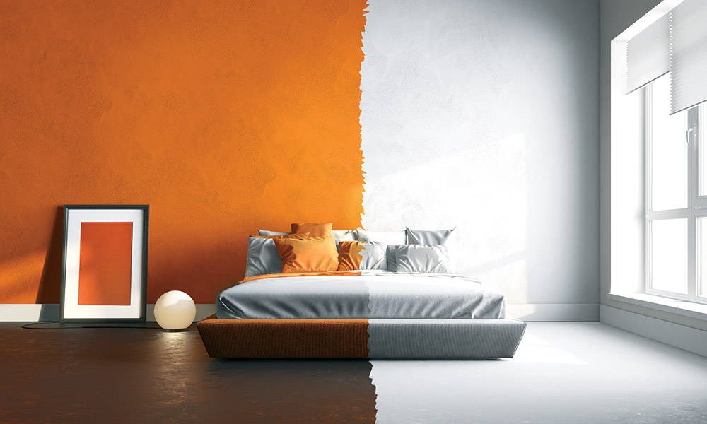 غرف نوم باللون البرتقالي والبني ديكور رائع لغرفة نومك من