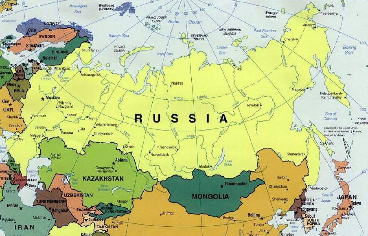 والدول هذه على عرف روسيا خريطة بالتفصيل المجاورة الخرطيه 3847 2